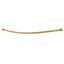 Brushed Brass Adjustable Curved Shower Curtain Rod