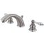 Victorian 8" Widespread Bathroom Faucet in Brushed Nickel and Polished Chrome