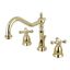 Heritage Polished Brass 8-Inch Widespread Bathroom Faucet