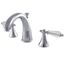 Chrome Widespread Lavatory Faucet with Crystal Lever Handles