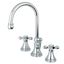 Governor Polished Chrome Widespread Bathroom Faucet with Brass Pop-Up