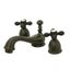 Polished Brass Traditional Widespread Lavatory Faucet with Cross Handles