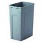 Platinum Gray Plastic Pull-Out Trash Bin, 8.75 Gallons