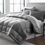 Gray King Dual Zone Microfiber Comforter