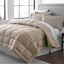 Beige Queen Microfiber Dual Zone Comforter