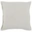 Amy Linen Luxurious 22-inch Square Throw Pillow Set, Ivory