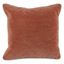 Terra Cotta Velvet 18-inch Square Throw Pillow