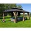 Kozyard 12' x 20' Brown Aluminum Hardtop Gazebo