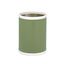 Mist Green Vinyl and Metal Round Waste Basket 8-Quart