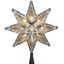 Clear Plastic 10-Light 8-Point Star Christmas Tree Topper