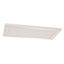 White Glass 24" LED Flush Mount Ceiling Light