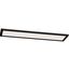 Lugano 48" Black Glass LED Linear Flush Mount Light