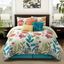 King Multicolor Floral Polyester 7-Piece Comforter Set