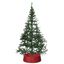 Large Red Rattan Christmas Tree Skirt