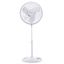 White Adjustable-Height 16-Inch Oscillating Pedestal Fan