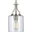 Lassiter Brushed Nickel Clear Glass Mini-Pendant Light