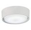 Flat White 5'' LED Ceiling Fan Light Kit with Etched Glass Shade