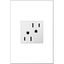 White Tamper-Resistant Electrical Outlet with Wall Plate