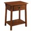 Russet Solid Wood Mission Nightstand with Drawer