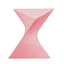 Randolph Triangular Pink ABS Plastic Modern Side Table