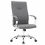 Sonora High-Back Executive Leather Swivel Chair in Gray