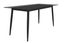 Zayle 71" Clear Glass Rectangular Dining Table with Black Steel Base