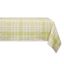 Lemon Bliss Plaid Cotton Tablecloth 60x84