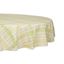 Lemon Bliss Plaid Cotton Round Tablecloth 70"