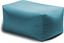 Leon Light Blue Outdoor Bean Bag Ottoman with Fade-Resistant Cover