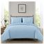 Chambray Blue Queen Microfiber 7-Piece Bed in a Bag Set