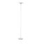 Sleek Satin White Adjustable Torchiere LED Floor Lamp