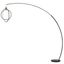 Monita 81" Black Metal LED Arc Floor Lamp with 3-Way Switch