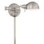 Rizzo Polished Steel Adjustable Swing Arm Wall Sconce