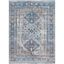 Elysian Blue-Grey Oriental Synthetic Area Rug, 5' x 7'