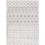 Off-White and Light Gray Moroccan Shag Area Rug, 10' x 14'