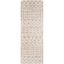 Beige Moroccan Shag Runner Rug, 2'7" x 7'3", Synthetic