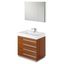 Livello 30" Modern Teak Bathroom Vanity Set with Medicine Cabinet