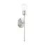 Lansdale Brushed Nickel Dimmable Wall Sconce, 15" Height