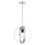 Modesto Mid-Century Modern Brushed Nickel Steel Pendant Light