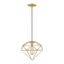 Knox Soft Gold and Polished Brass 1-Light Geometric Pendant