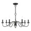 Windsor Elegance 7-Light Traditional Black Steel Chandelier