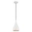 Amador Mini 1-Light Indoor/Outdoor Pendant in Shiny White and Gold