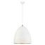 White and Brushed Nickel Mini Pendant Light