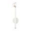 Bannister Mid-Century Modern White Steel Wall Sconce