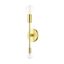 Blairwood Satin Brass 2-Light Contemporary Wall Sconce