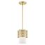 Soft Gold Mini Drum LED Pendant Light