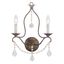 Chesterfield Venetian Golden Bronze 2-Light Crystal Sconce