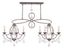 Venetian Golden Bronze 43" 8-Light Island Chandelier