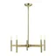 Copenhagen Antique Brass 5-Light Mid-Century Modern Chandelier