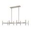 Copenhagen 8-Light Linear Chandelier in Brushed Nickel